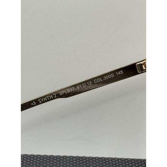 Police SPLB37 Gold Aviator Designer Sunglasses NEW Retail $300+ - Picture 3 of 6